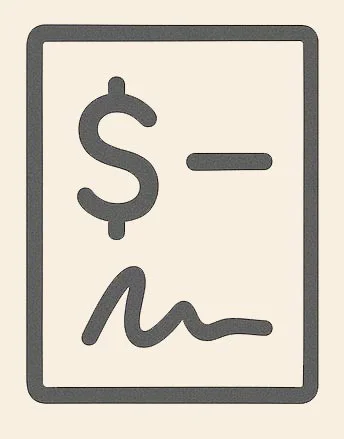 Hand holding coins icon representing placing a deposit