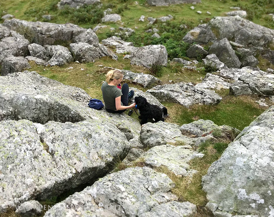 Melanie enjoying a walk along the coastal paths of Pembrokeshire.